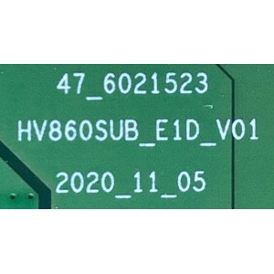 T-CON PARA TV LG / NUMERO DE PARTE 44-9771822O / HV860SUBE1D / HV860SUBE1D_E1D_V01 / 47_6021523 / PANEL HC860MAD-ABDA2-2124 / MODELO 86QNED99UPA.AUSFLJR / 86QNED99UPA